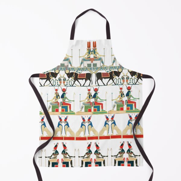 Item preview, The Ancient Egypt's Style Pattern with Masked Figures of the Humans and Animals   designed and sold by IraNiva.