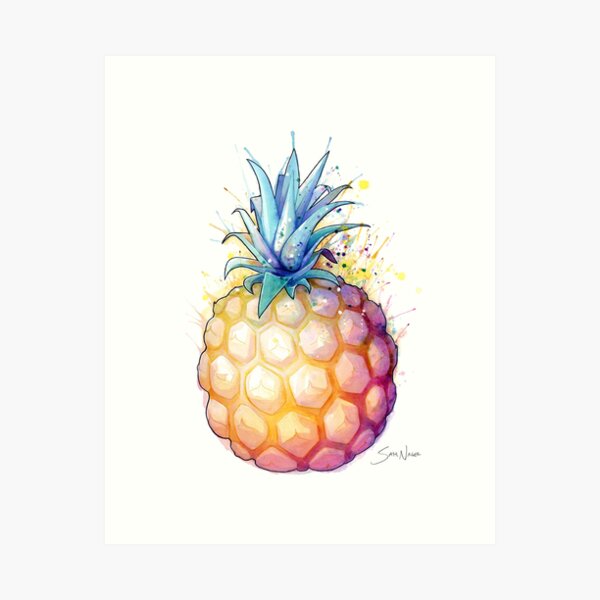 Fat Pineapple 2 Art Print