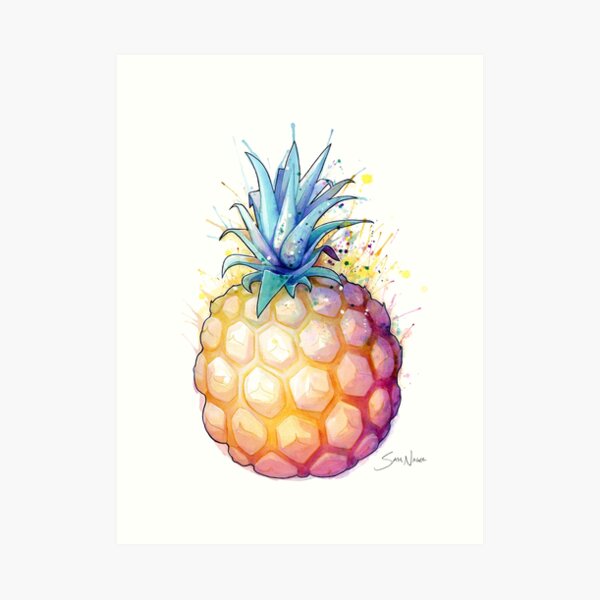 Fat Pineapple 2 Art Print