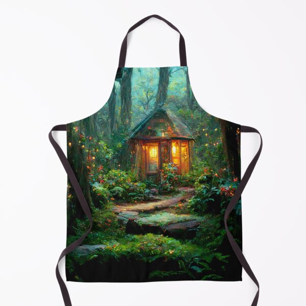 Item preview, Forest cabin with fairytale magic - Fantasy dream designed and sold by Monkyra.
