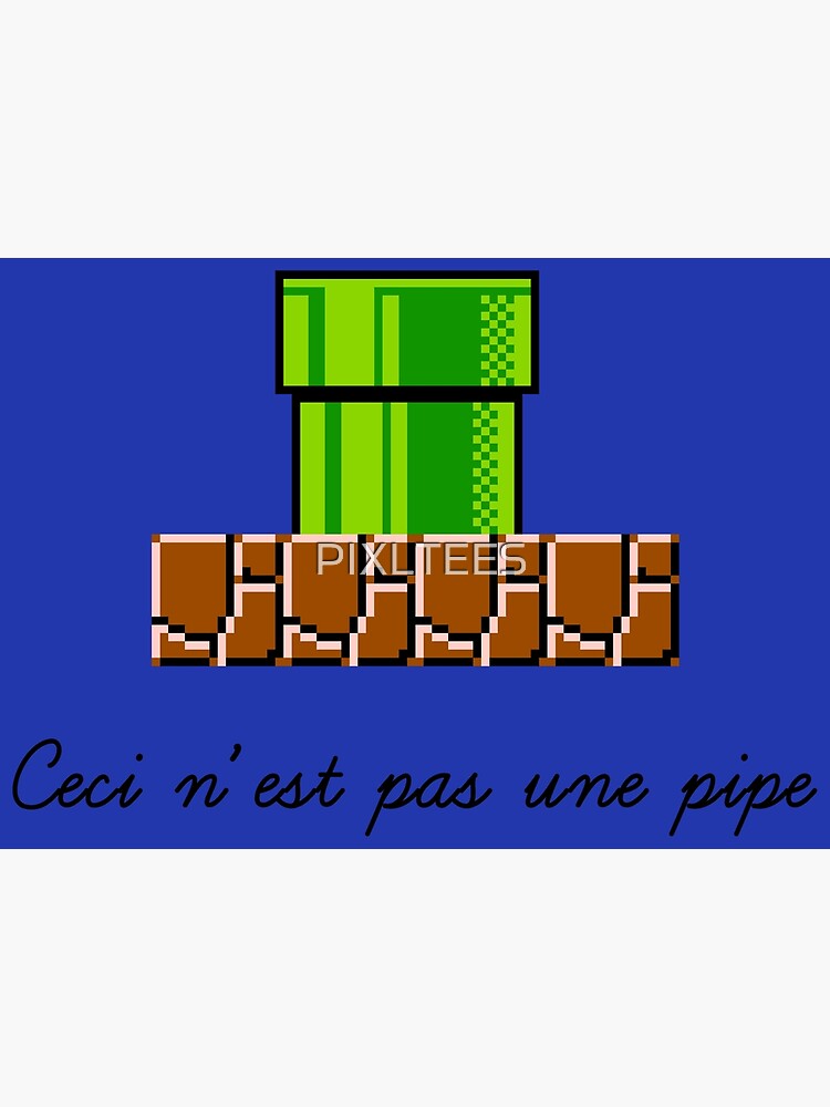 ceci-n-est-pas-une-pipe-poster-by-pixltees-redbubble