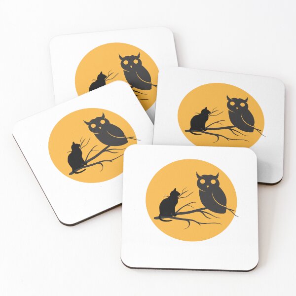 Item preview, a Cat and an owl  designed and sold by wear best.