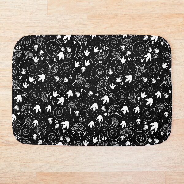 Item preview, Ammonite Fossil Pattern, Black VR | Footprints Ginkgo Trilobite Prehistoric | Paleoart Paleo Science History Nerd Geek Dinosaur Skeleton Subtle designed and sold by itsstrangetimes.