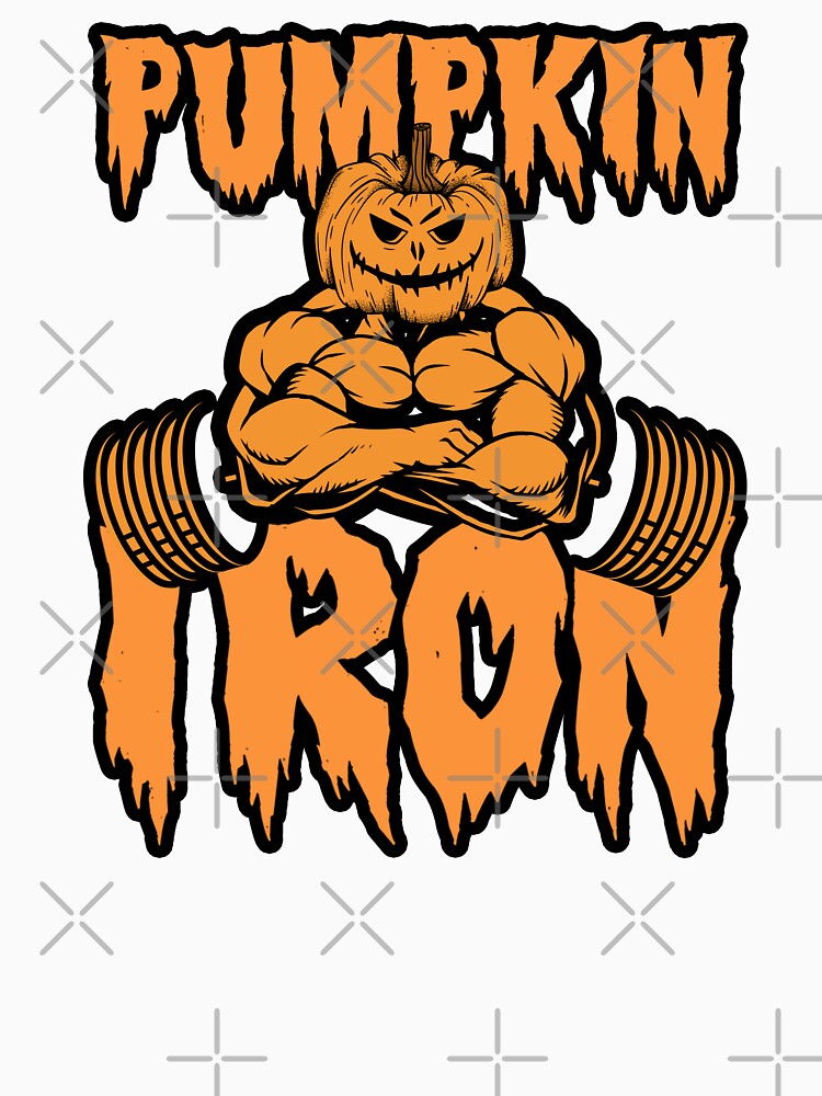 Halloween Pumpkin Iron Gym Workout 