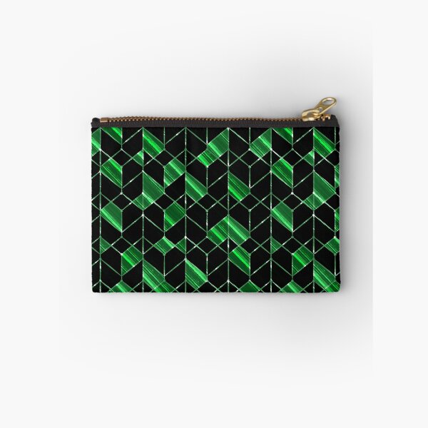 Item preview, Black, green geometric pattern. designed and sold by marinaklykva.