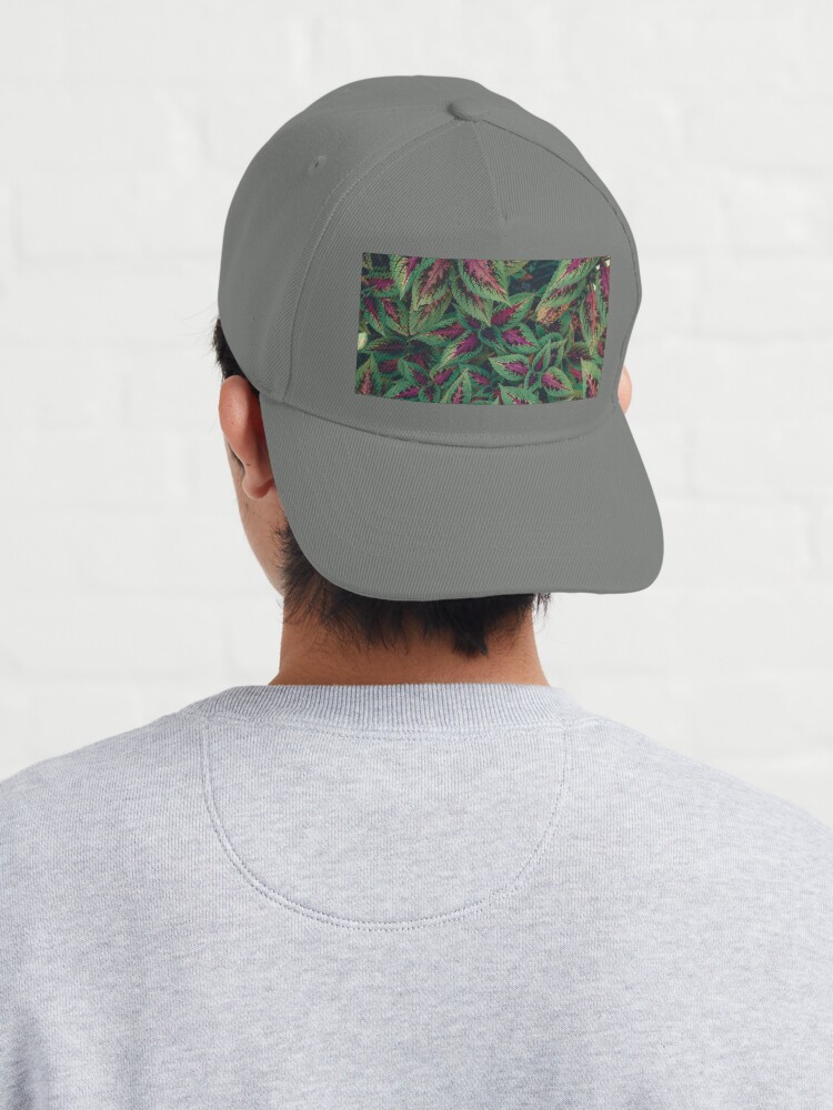 Alternate view of Purple and Green Plants Cap