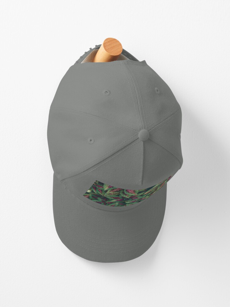 Alternate view of Purple and Green Plants Cap