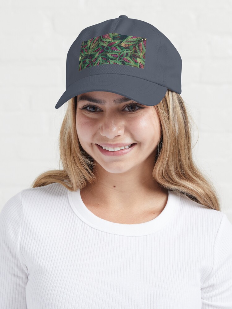 Alternate view of Purple and Green Plants Cap