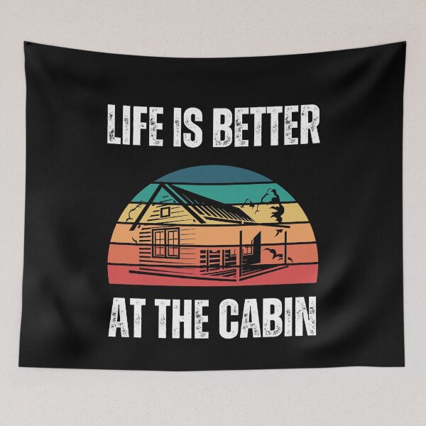 Item preview, Life Is Better At The Cabin Vintage Sunset designed and sold by smailjr.