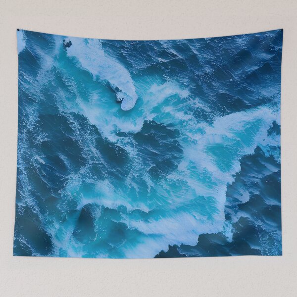 Item preview, blue ocean waves #130 designed and sold by supeart.