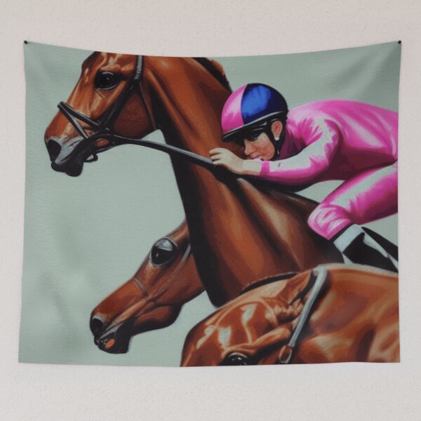 Item preview, Dreaming of Horse Racing and Jockeys designed and sold by No1Equestrian.