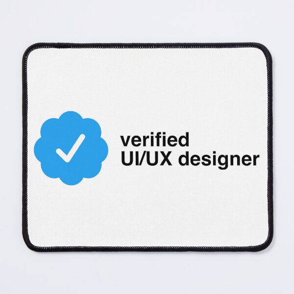 Item preview, Verified UI/UX designer | certification checkmark designed and sold by CodingStore  ★★★★★.