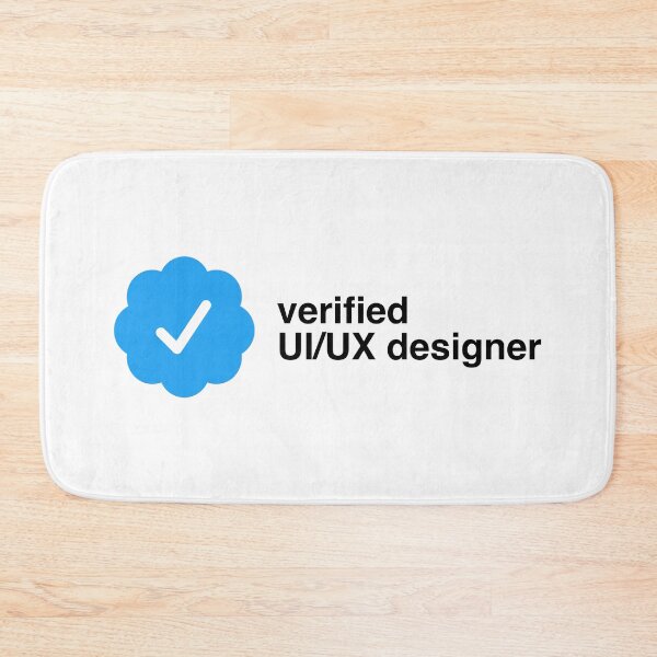 Item preview, Verified UI/UX designer | certification checkmark designed and sold by CodingStore  ★★★★★.