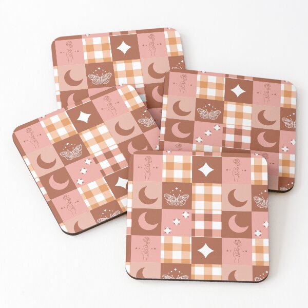 Item preview, Boho Patchwork Design with earth and pink tones designed and sold by Maussa Ivimas.