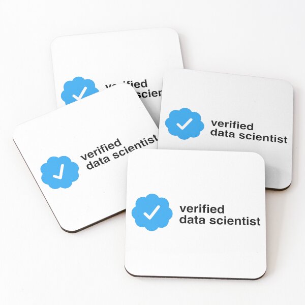 Item preview, Verified data scientist | certification checkmark designed and sold by CodingStore  ★★★★★.