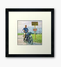 McQueen, The Great Escape - Halt Framed Print