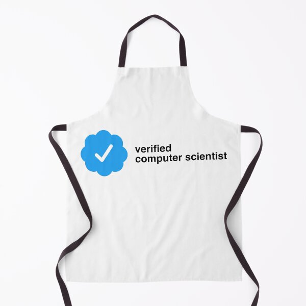 Item preview, Verified computer scientist | certification checkmark designed and sold by CodingStore  ★★★★★.