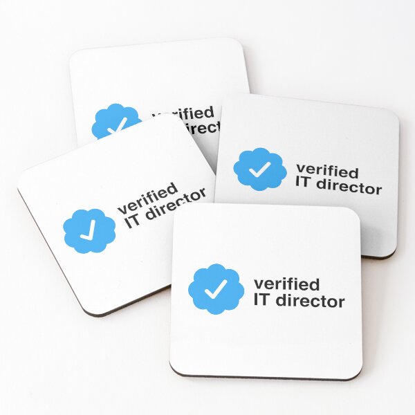Item preview, Verified IT director | certification checkmark designed and sold by CodingStore  ★★★★★.