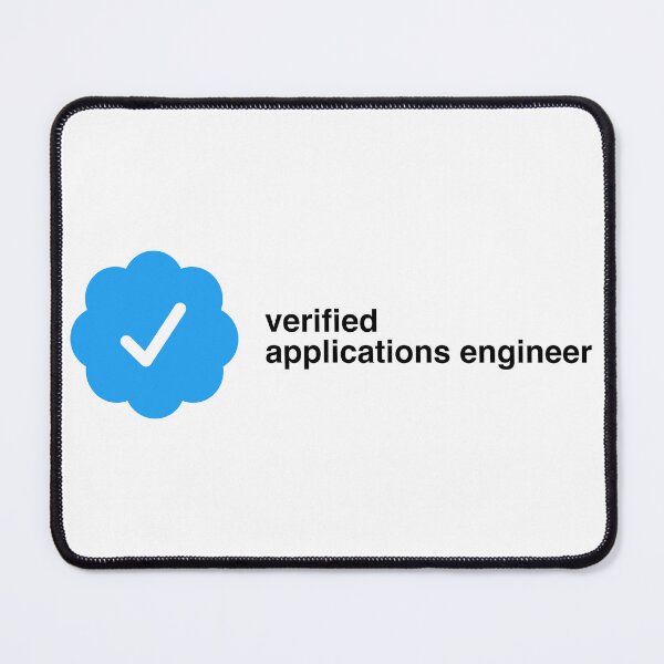 Item preview, Verified applications engineer | certification checkmark designed and sold by CodingStore  ★★★★★.