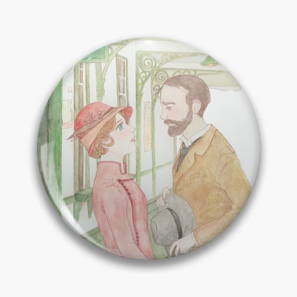 Item preview, Zenobia and Juan Ramón Jiménez on the train platform designed and sold by Patricia Fidalgo.