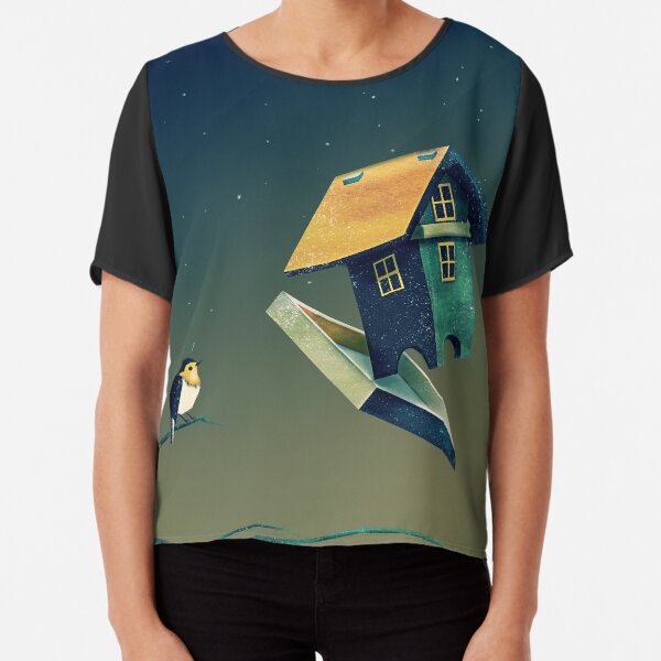 Flying Bird...house Chiffon Top