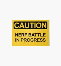 Nerf Battle in Progress Art Board