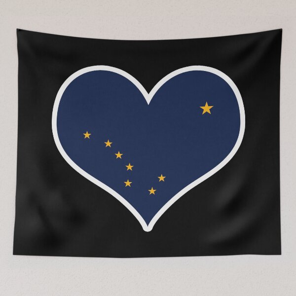 Item preview, Alaska US State Flag Heart designed and sold by PKHalford.