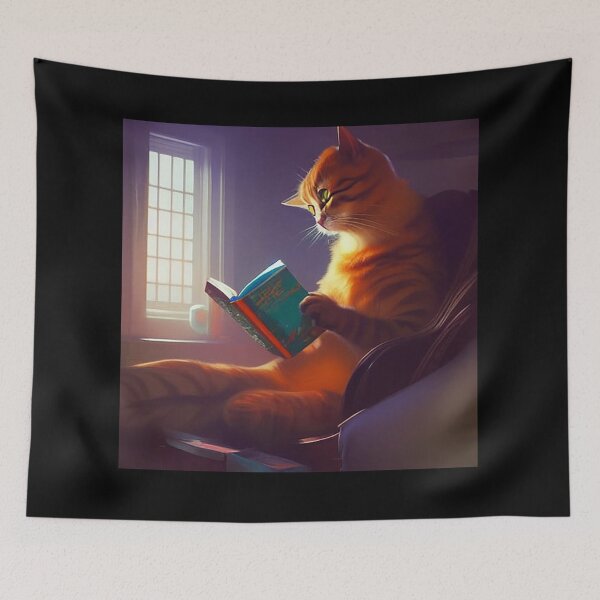 Item preview, Cat I Read Banned Books designed and sold by pat227jc.