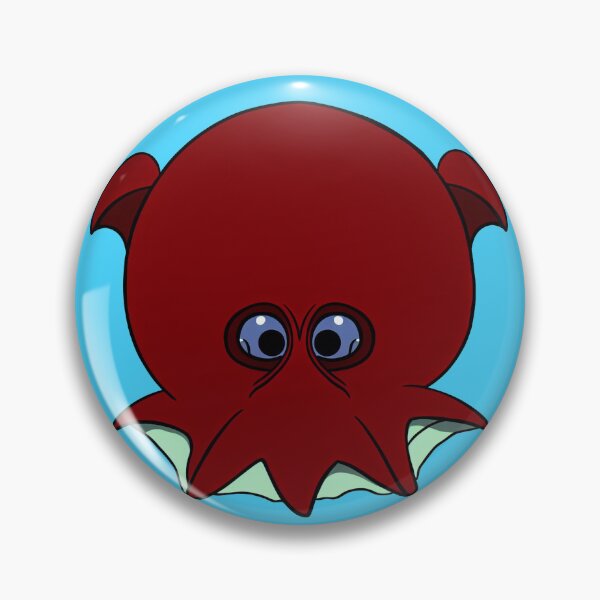Item preview, A cartoonish round vampire squid, very unhappy :) designed and sold by BrachiaST.