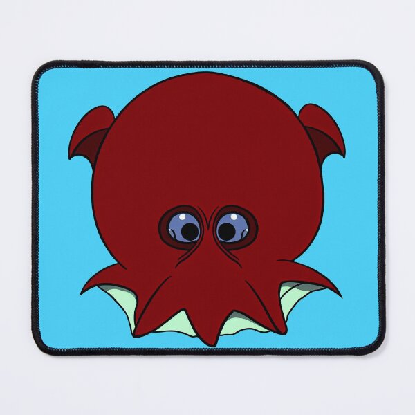 Item preview, A cartoonish round vampire squid, very unhappy :) designed and sold by BrachiaST.