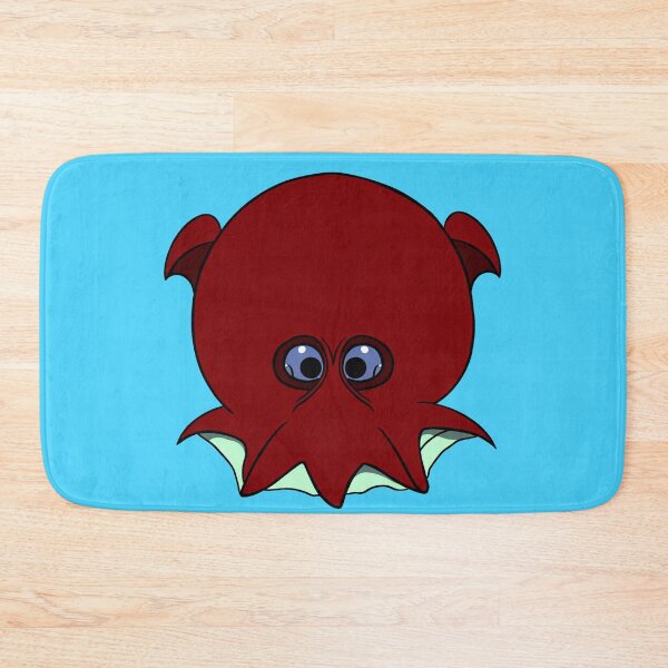 Item preview, A cartoonish round vampire squid, very unhappy :) designed and sold by BrachiaST.