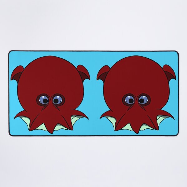 Item preview, A cartoonish round vampire squid, very unhappy :) designed and sold by BrachiaST.