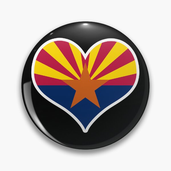 Item preview, Arizona US State Flag Heart designed and sold by PKHalford.