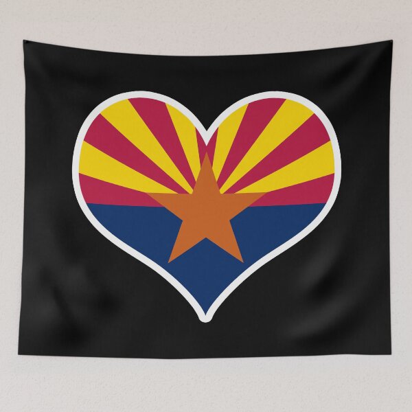 Item preview, Arizona US State Flag Heart designed and sold by PKHalford.