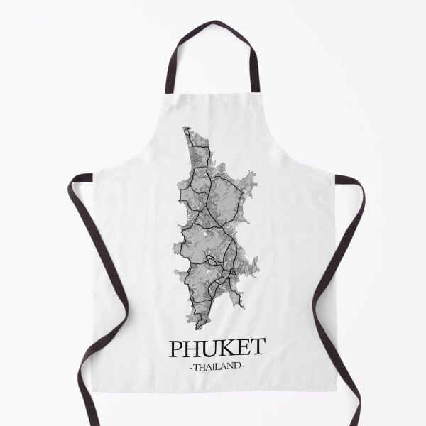 Item preview, Phuket Thailand City Map Artwork designed and sold by SPAZE-Typo.