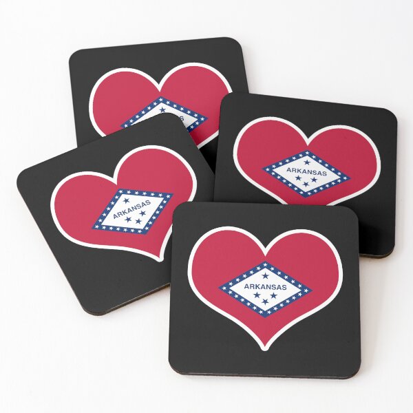 Item preview, Arkansas US State Flag Heart designed and sold by PKHalford.