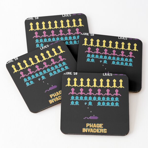 Item preview, Phage Invaders designed and sold by Noémie Matthey.