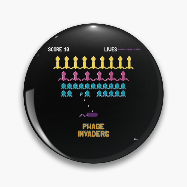 Item preview, Phage Invaders designed and sold by Noémie Matthey.