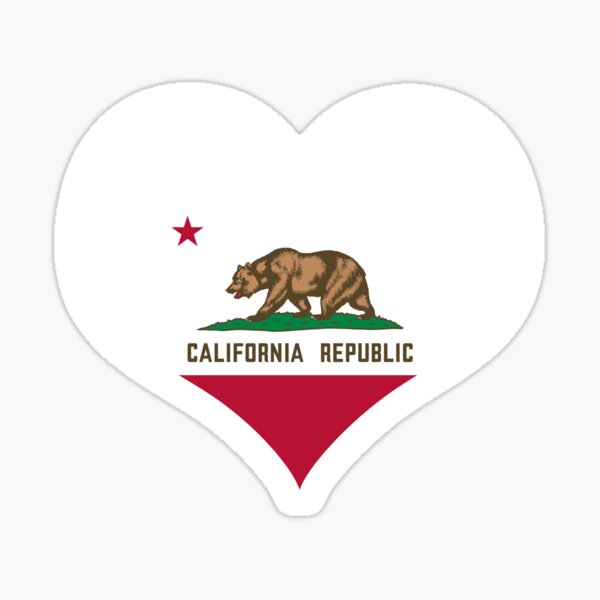 Item preview, California US State Flag Heart designed and sold by PKHalford.