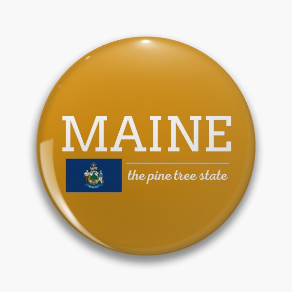 Item preview, MAINE State with Flag designed and sold by philevera.