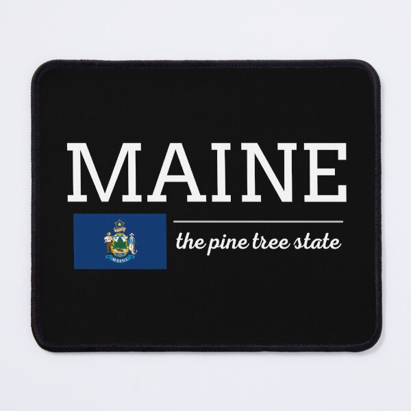 Item preview, MAINE State with Flag designed and sold by philevera.