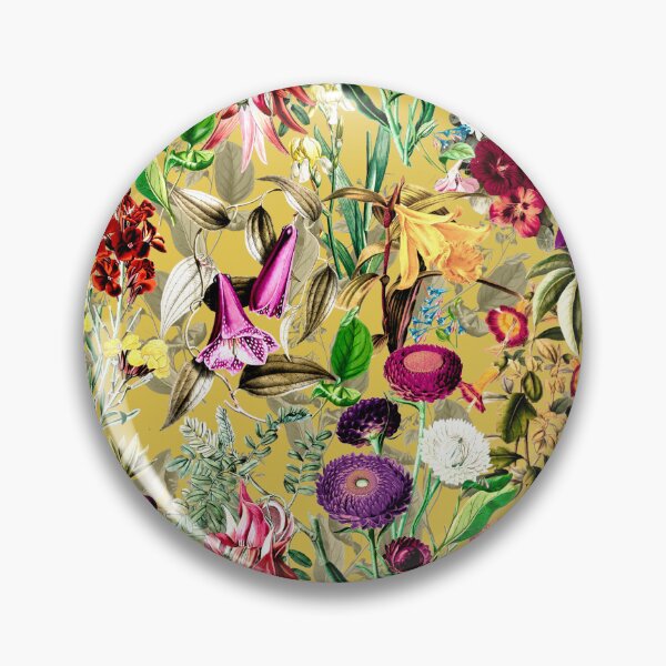 Artikelvorschau, Elegante exotische Blumen und Blätter Himmel, Blätter und Blumen tropischen Muster, botanische Illustration, gelbe florale Illustration entworfen und verkauft von ZeinabTaha.