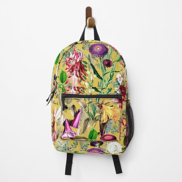 Item preview, Elegant Exotic flowers and leaves heaven, leaves and flowers tropical pattern, botanical illustration, yellow floral illustration designed and sold by ZeinabTaha.
