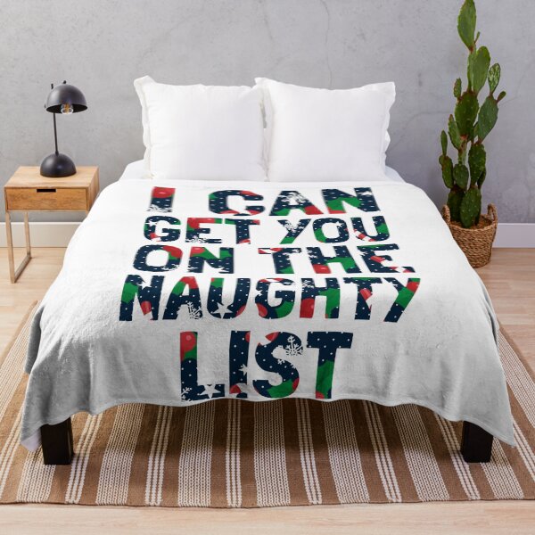 Item preview, I Can Get You On The Naughty List Christmas Design designed and sold by CandyDroidMerch.