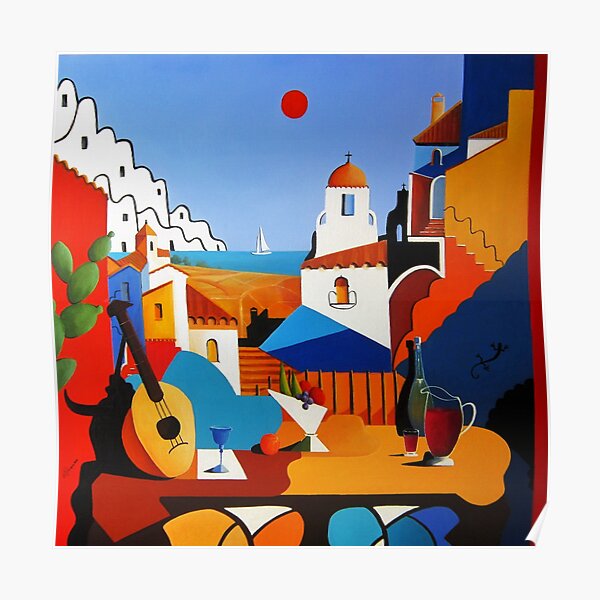Mediterranean Life Poster