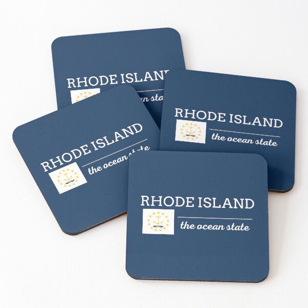 Item preview, RHODE ISLAND State with Flag designed and sold by philevera.