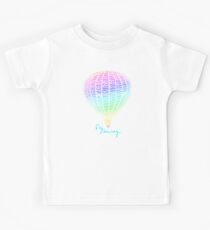 Ballooning Shirt - Fly Away Rainbow Kids Tee