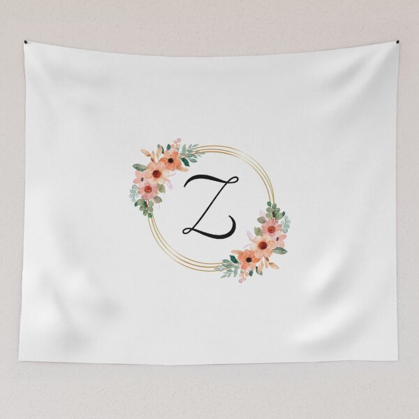 Item preview, Monogram Letter Z | Coral Floral Design designed and sold by JustSeasons.