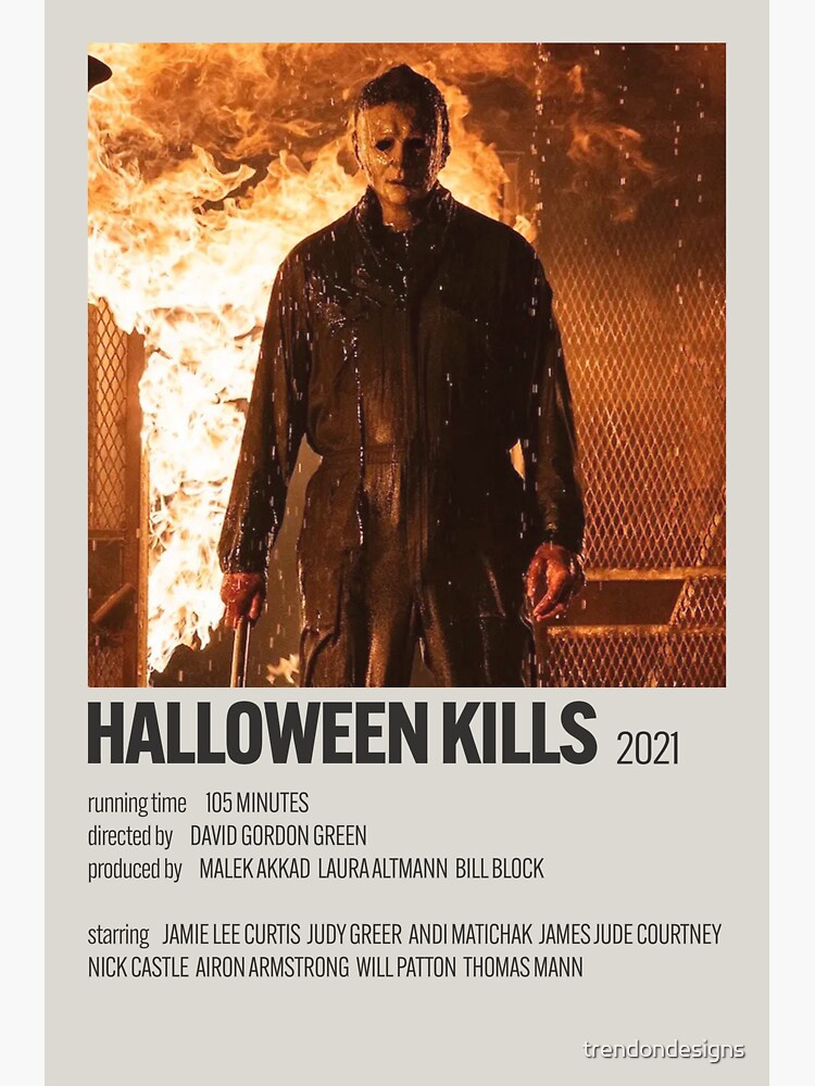 "Halloween Kills Movie Alternative Minimalist Movie/Show Poster