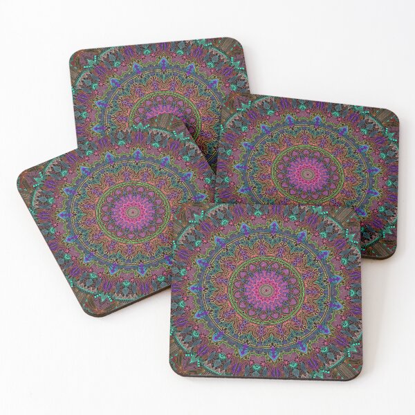 Item preview, Rainbow Line Art Mandala designed and sold by Kristi Duggins.